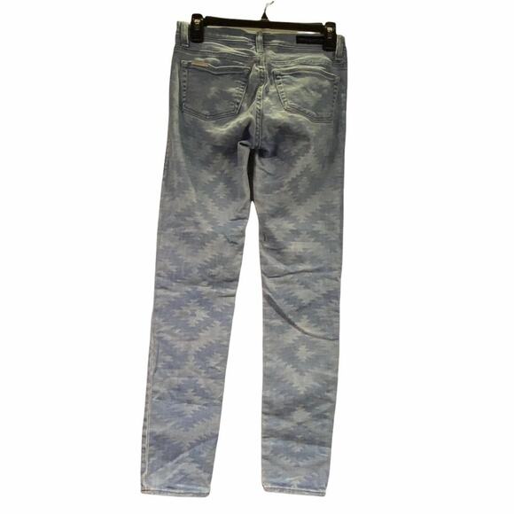 Rock & Republic Berlin Dreamcatcher Skinny Jeans Size 4 Blue White - Picture 11 of 14